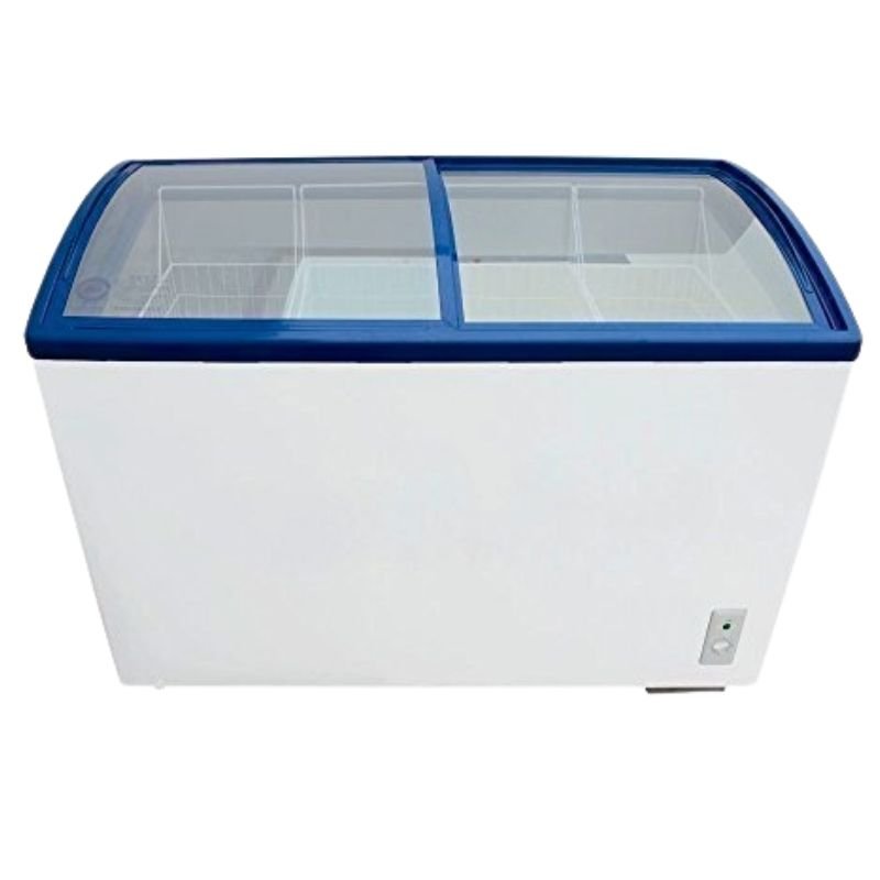 Glass Top 2 Door Fridge