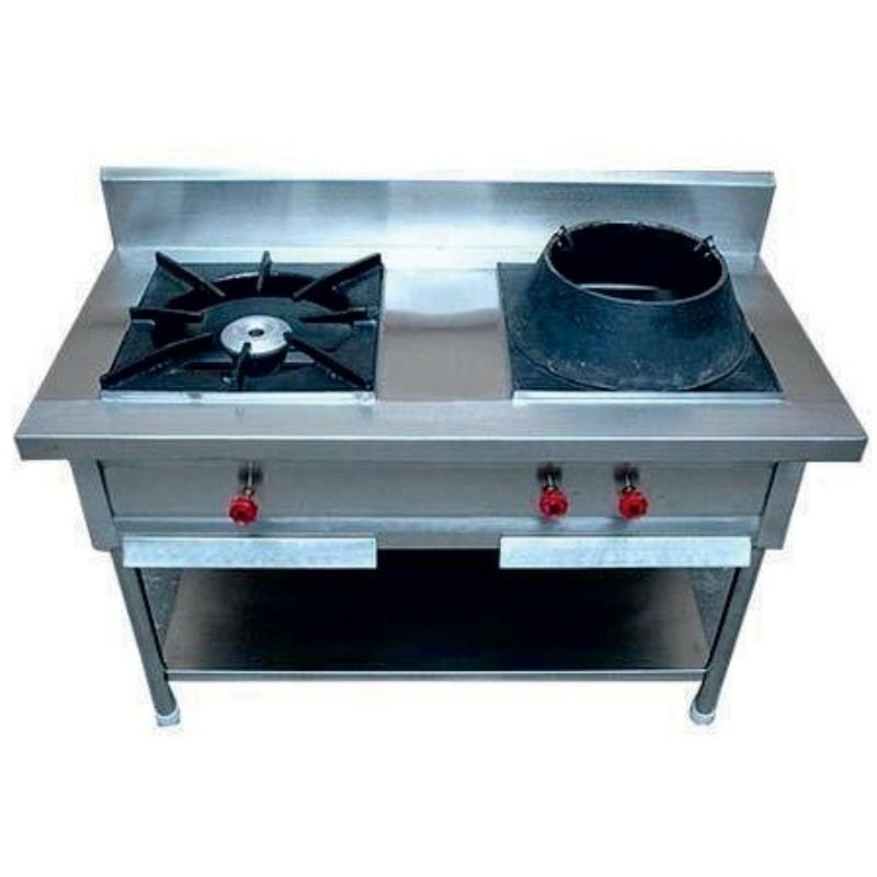 2 Burner Indian + Chinese Gas Range